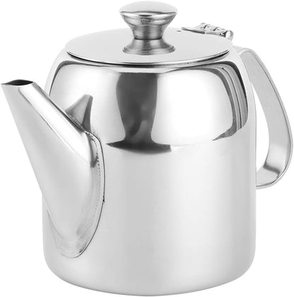 0.5 L Stainless Steel Teapot, Short Spout Coffee Pot for Restaurants and Living Rooms (20 oz)