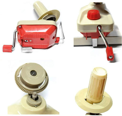 Yarn Ball Winder, Convenient Ball Winder for Yarn,Yarn Swift and Ball Winder Combo with Easy Installation for Yarn Storage + 53 Pieces Stitch Knitting Needles + 1 Pieces Scissors
