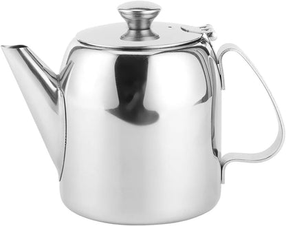 Cold Water Jug Teapot, 20 Ounces Stainless Steel Coffee Pot, Short Spout Tea Kettle for Home Kitchen