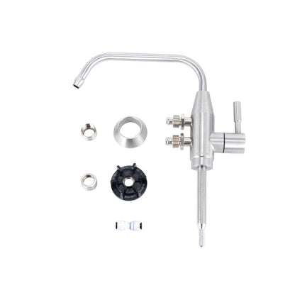 Alkaline Water Faucet, 1/2" Two spout ionizer Faucet Stainless Steel for Alkaline Water Ionizer Filtration System