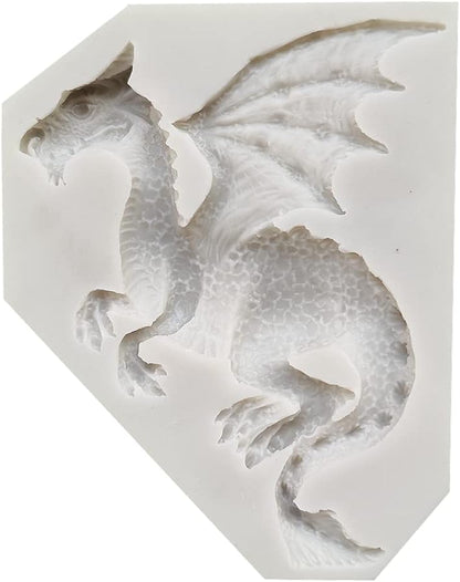 3D Flying Dragon Silicone Fondant Cake Mold for Chocolate, Gummy, Sugarcraft, and Cupcake Decorating