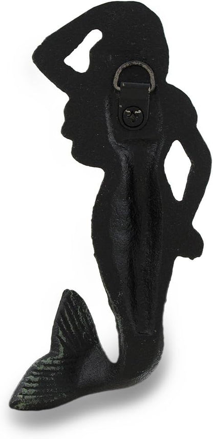 Goddess of the Sea Cast Iron Mermaid Wall Hook