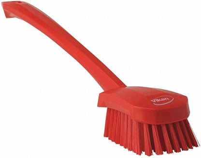41864 Brush,Washing,Stiff,15.75",PP/PBT,Red Vikan