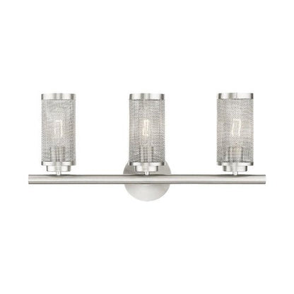 Livex Lighting 3 Light Brushed Nickel Bath Vanity, 14123-91