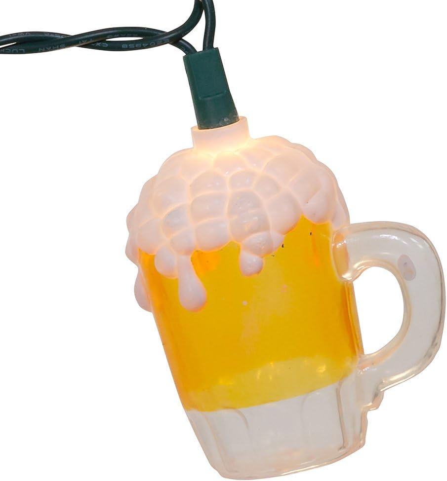 Kurt Adler UL0565 Beer Mug Light Set, 10 Lights