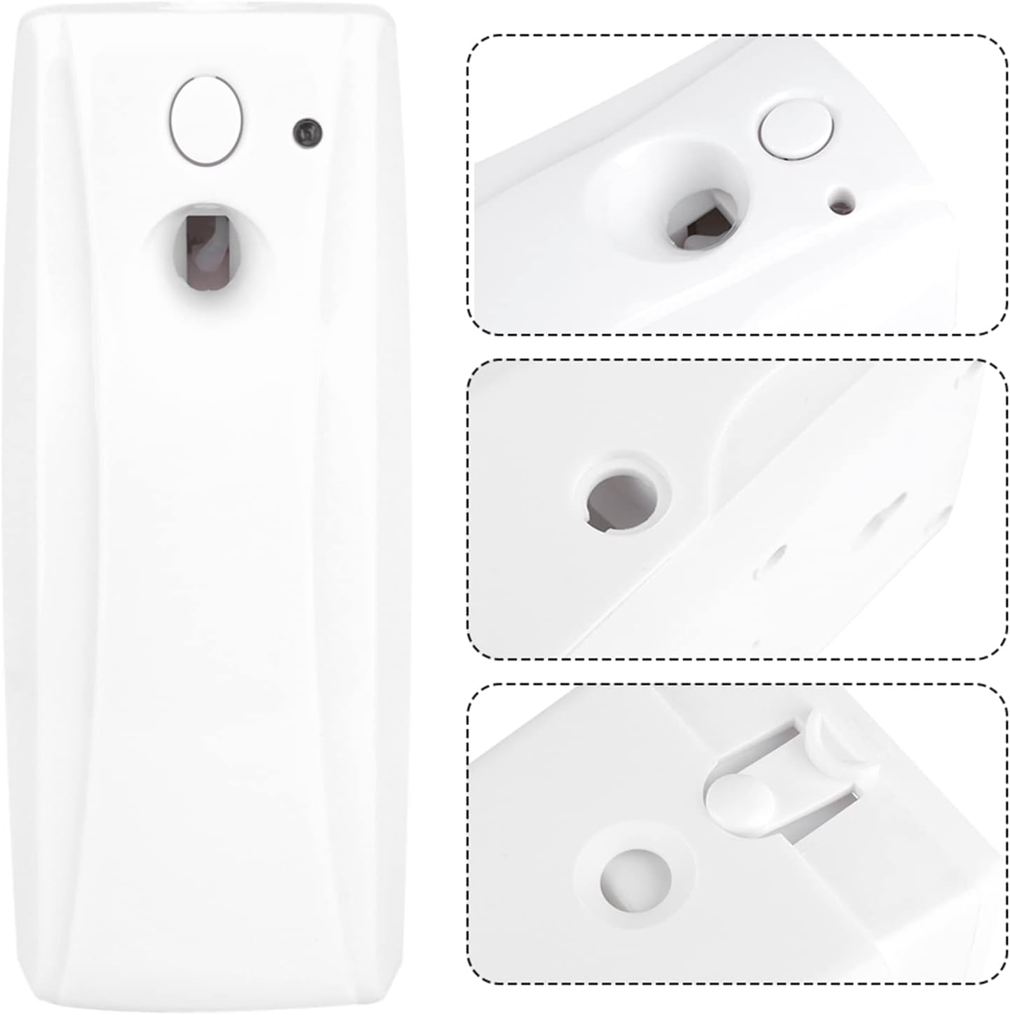 AYNEFY Automatic Air Freshener Aerosol Spray Dispenser with Light Sensor for Indoor Wall Mounted Household Appliances
