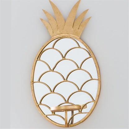 YUHUAWF Candle Holderss Living Room Candlestick Wall Decoration Light Luxury Iron Pineapple Candle Holder Decorative Candlestick