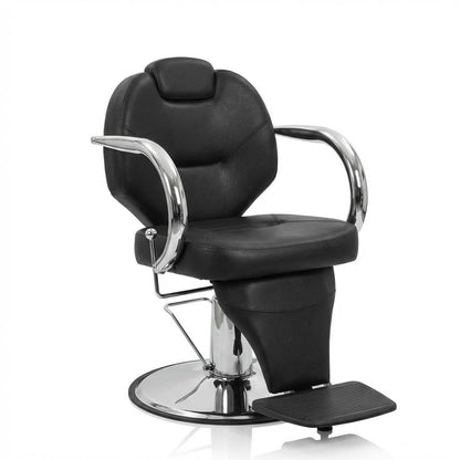 MERXENG Hydraulic Salon Styling Chair, 360° Swivel Recliner Barber Chair with PU Leather Seat, Adjustable Height & Backrest for Hair Salon, Spa, Tattoo, Home Use
