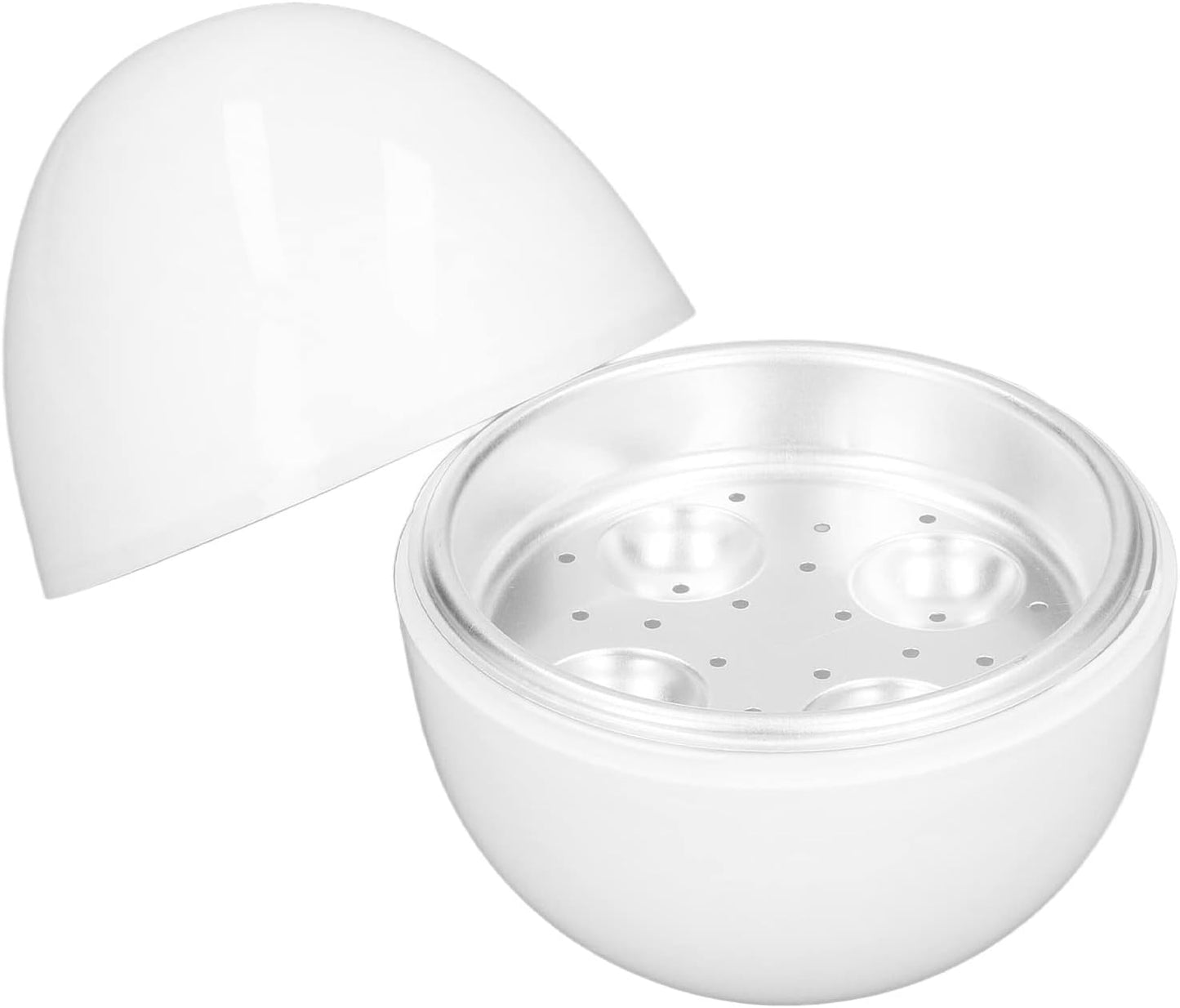 HEEPDD Microwave Egg Cooker, 4 Eggs Capacity Microwave Egg Steamer for Hard Boiled Eggs