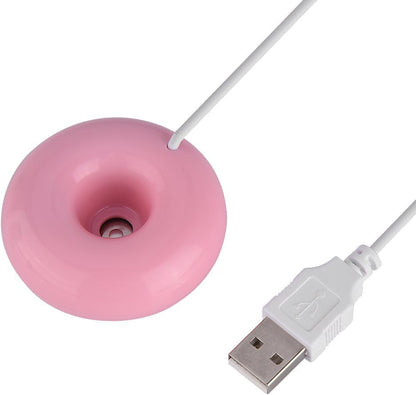 Mini Doughnut-Shaped Humidifier, Portable USB Spray Humidifier for Home, Office, Car, Aroma Diffuser