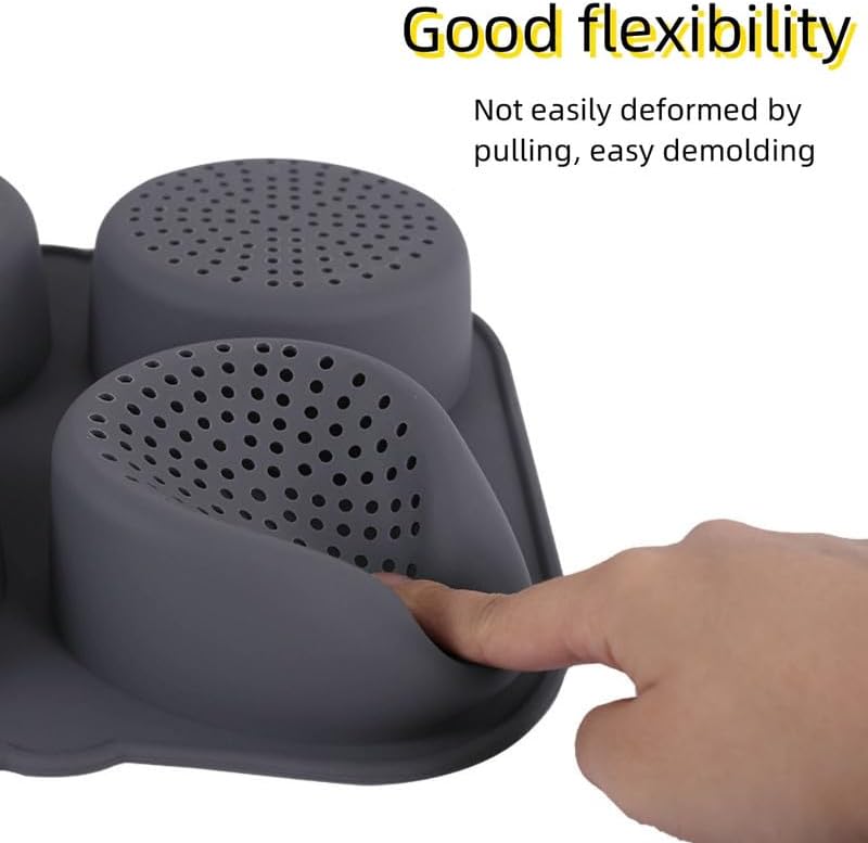 Silicone Hamburger Bun Pan, Multi Cavity Non-Stick Baking Mold for Making Buns, Household Baking Tool