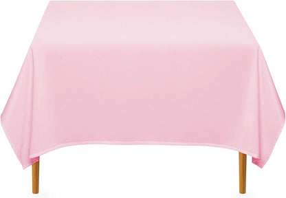 Lann's Linens 70" Square Premium Tablecloth for Wedding, Banquet, Restaurant, Polyester Fabric, Pink