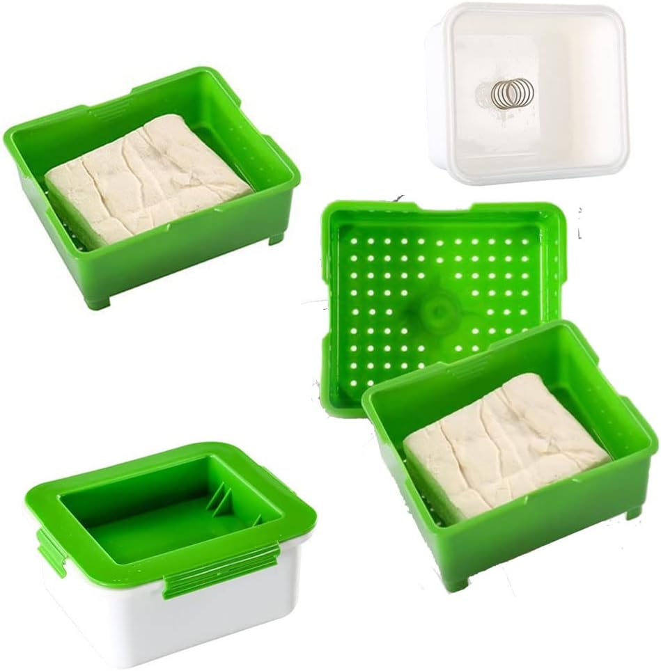 NIWWIN Tofu Press Mold Tofu Press Maker Kit Tofu Box Tofu Strainer Homemade Soybean Curd DIY Plastic Tofu Cheese Press