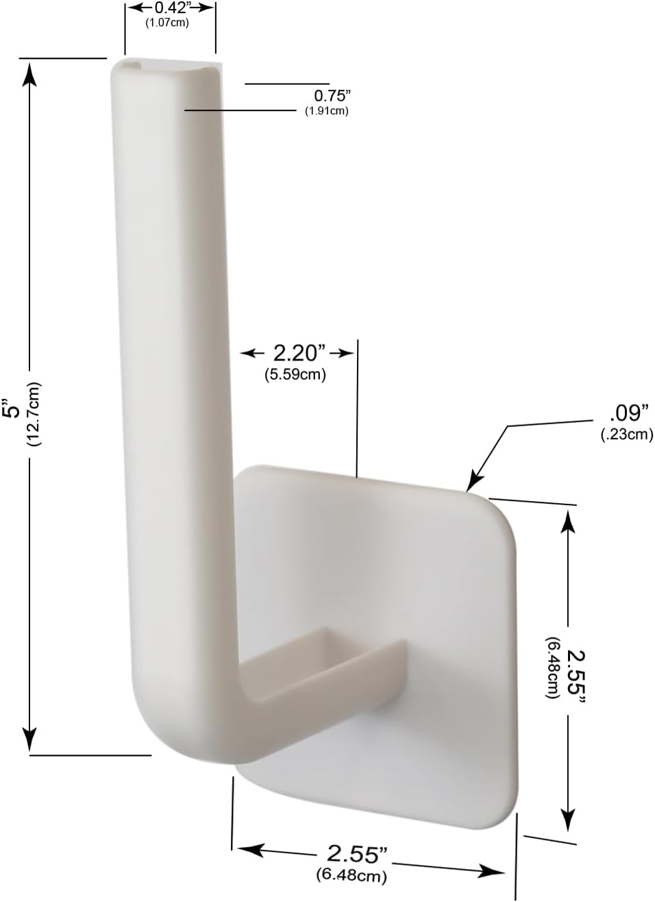 Perfect Curve Hat Organizer Adhesive Hooks, Durable No Drilling Hat Rack for Baseball Caps and Accessories (White,