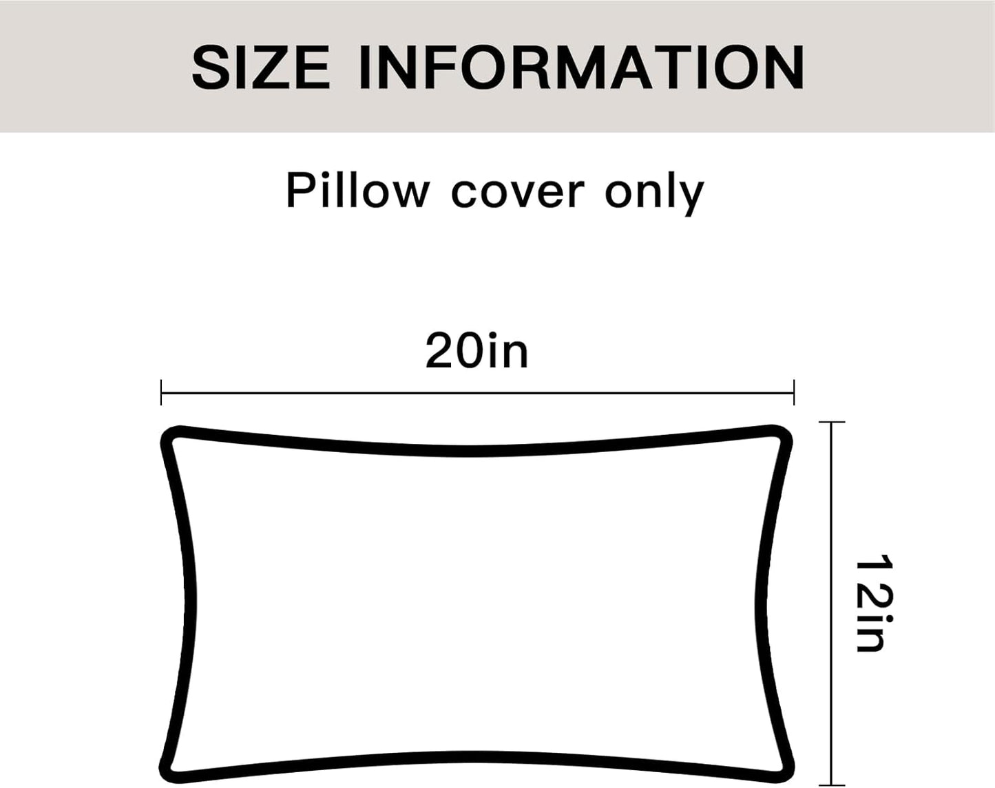 Pack 2 12 20 Inch OTOSTAR of Soft Linen Decorative Throw Pillow Covers x Solid Farmhouse Pillowcases Boho Accent Pillow