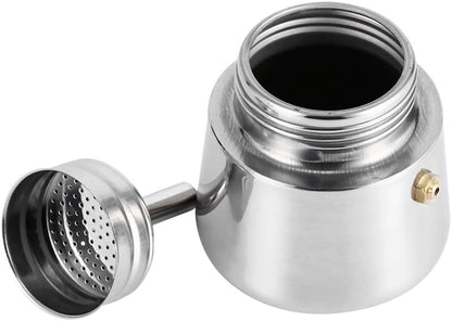 Yosoo Coffee Maker Pot, 100ml/200ml/300ml/450ml Stainless Steel Pot Espresso Coffee Maker for Home Office Use,