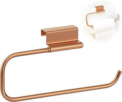 12.4 Inches Gold,1 Yaocom Cabinet Door Paper Towel Holder Camper Under Sink No Drilling Paper Towel Storage
