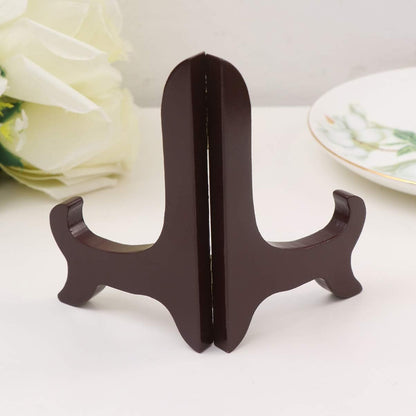 Gatuida Wooden Plate Holder, Decorative Plate Display Stand, Picture Easel Holder