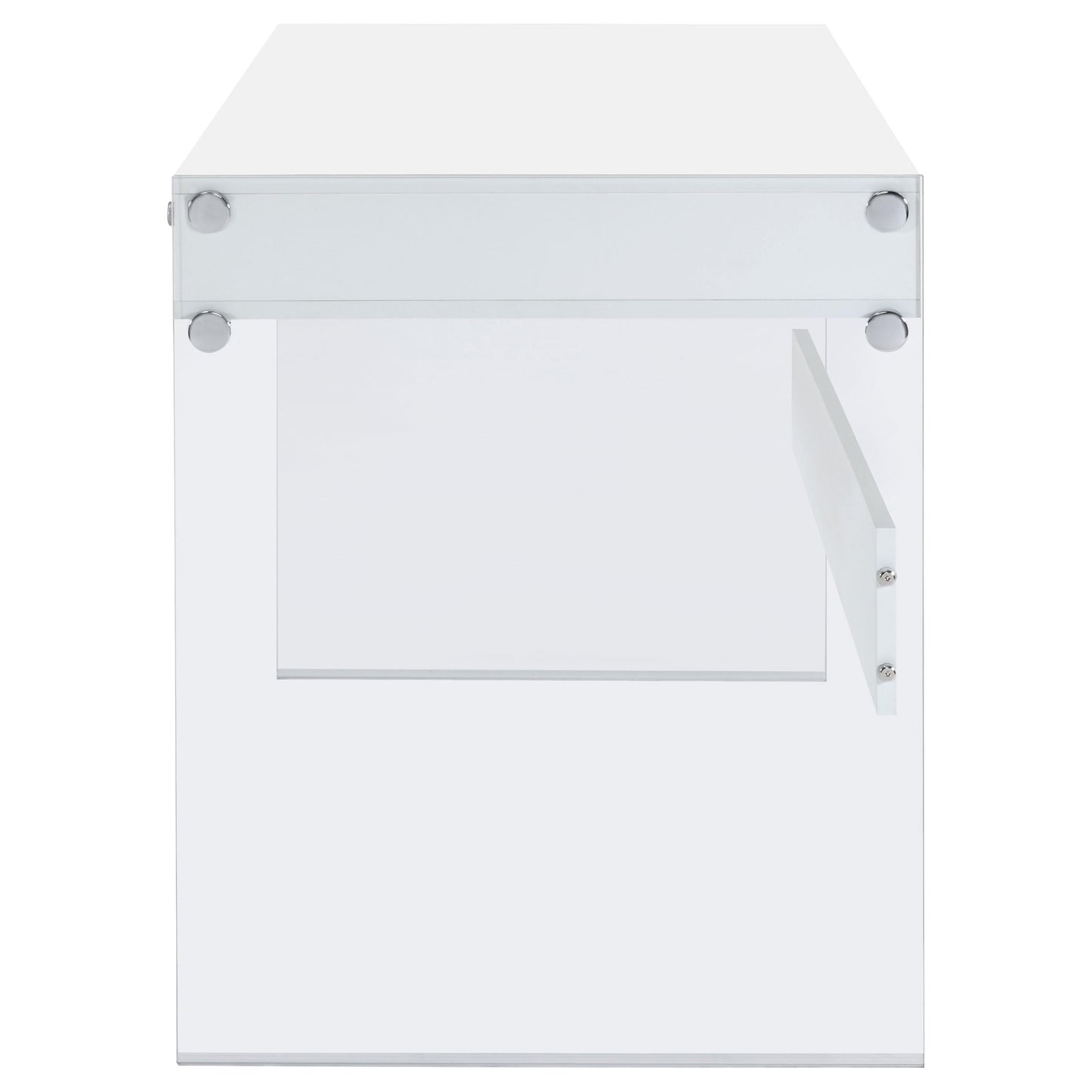 Coaster Home Furnishings Dobrev 48-inch 2-Drawer Writing Desk White High Gloss 800829