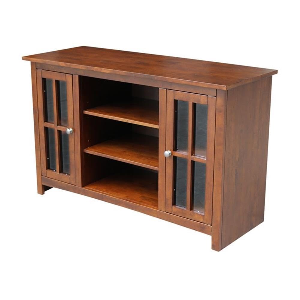 International Concepts Entertainment 48" TV Stand with 2 Doors in Brown