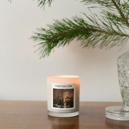 AME BOTANICA Wood Wick Candles That Crackle | Fir Pine Needle Balsam Candle Luxury Scented | Wooden Wick Candle – Hand Poured in The USA – Home Decor – Non Toxic Soy Candles – Gift for Men and Women