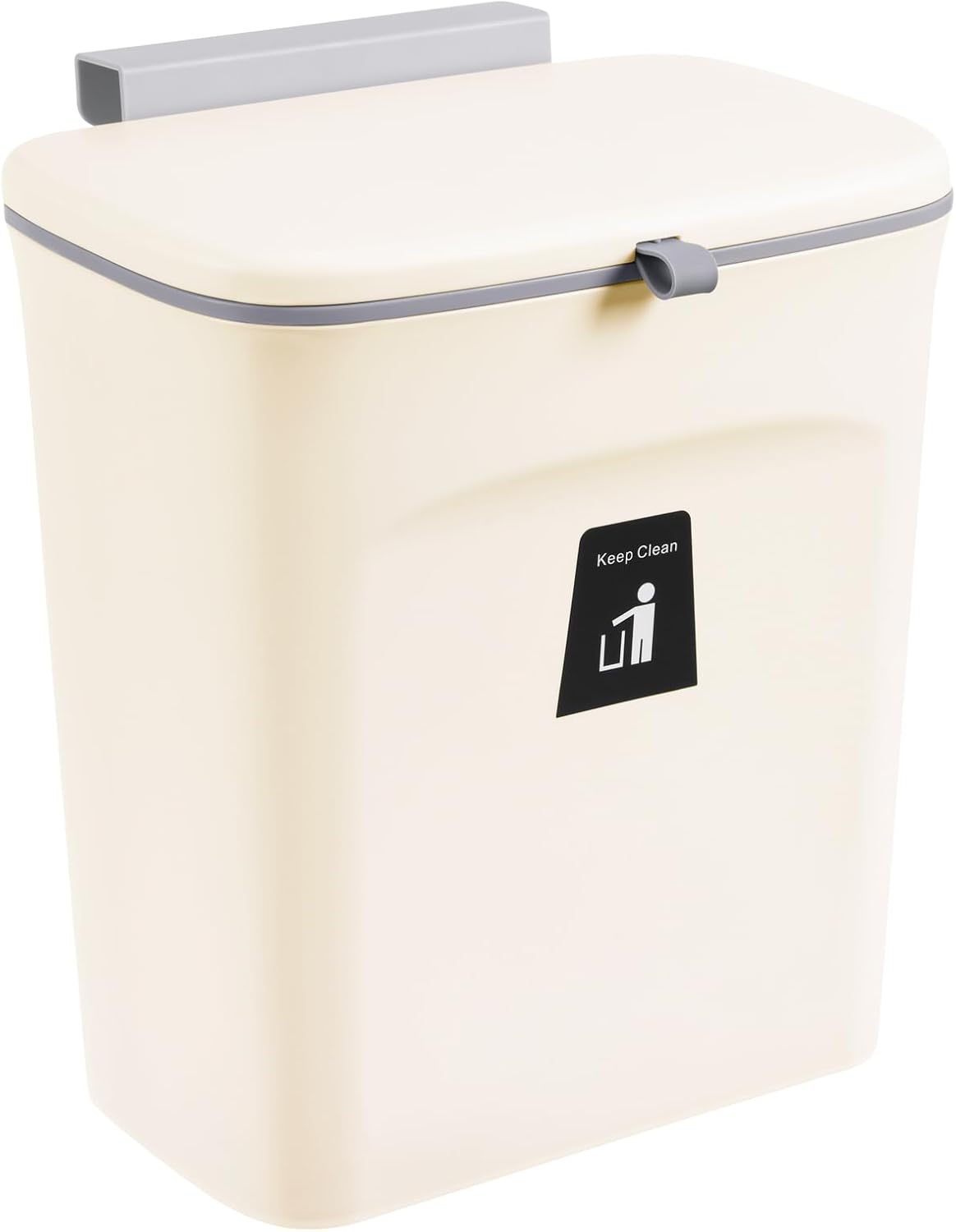 2.4 Counter Tiyafuro Gallon Kitchen Compost Bin for Top or Under Sink, Hanging Small Trash Can with Lid