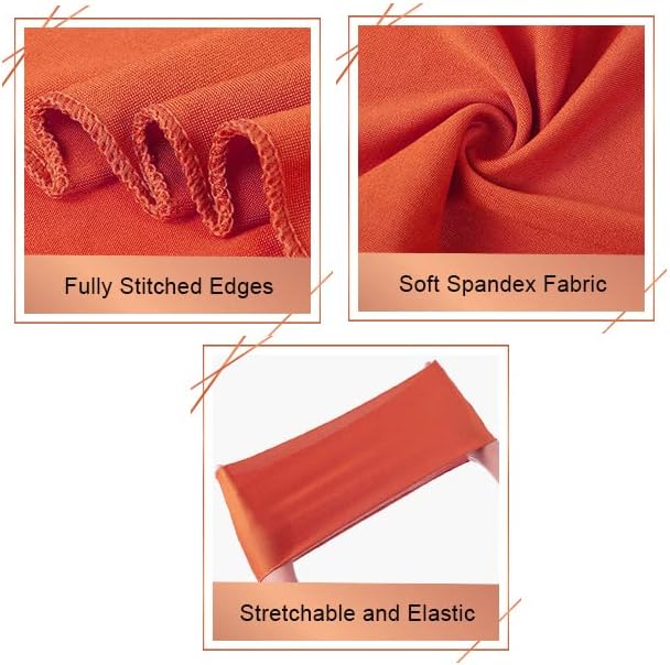 Pack 10 VDS of PCS | Aqua Blue| Spandex Chair Sashes Bows Without Buckle | Stretch Elastic Banquet Universal Folding