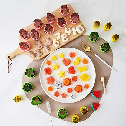 Stainless Steel Cookie Cutters Set for Fun Food, 23 Pcs Big and Small Animal Shapes for Boys and Girls