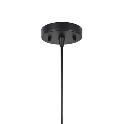 Aspen Creative 61128-11, One-Light Hanging Mini Pendant Ceiling Light, Transitional Design in Cement Finish, 7-1/2" Wide