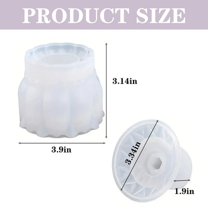 Resin Jar Mold with Lid, Silicone Jar Mold 3D Storage Jewelry Candle Holder Container Mould for Resin Casting, Concrete Craft Decor