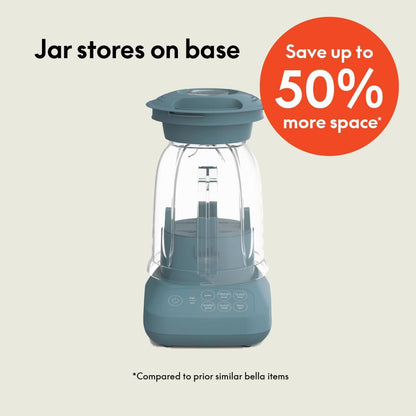 Bella 10-Speed Countertop Blender - Juicer & Smoothie Maker with 48oz Capacity, Slim Design, Dishwasher Safe