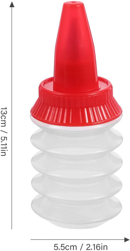 ABOOFAN 2 Pcs Cookie Icing Bottles, Squeeze Writer Bottles with Couplers and Stainless Steel Tips for Decorating