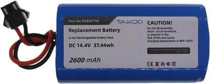 Replacement Shark RVBAT700 Battery for Shark ION Robot RV720, RV750, RV700 Vacuum Cleaners