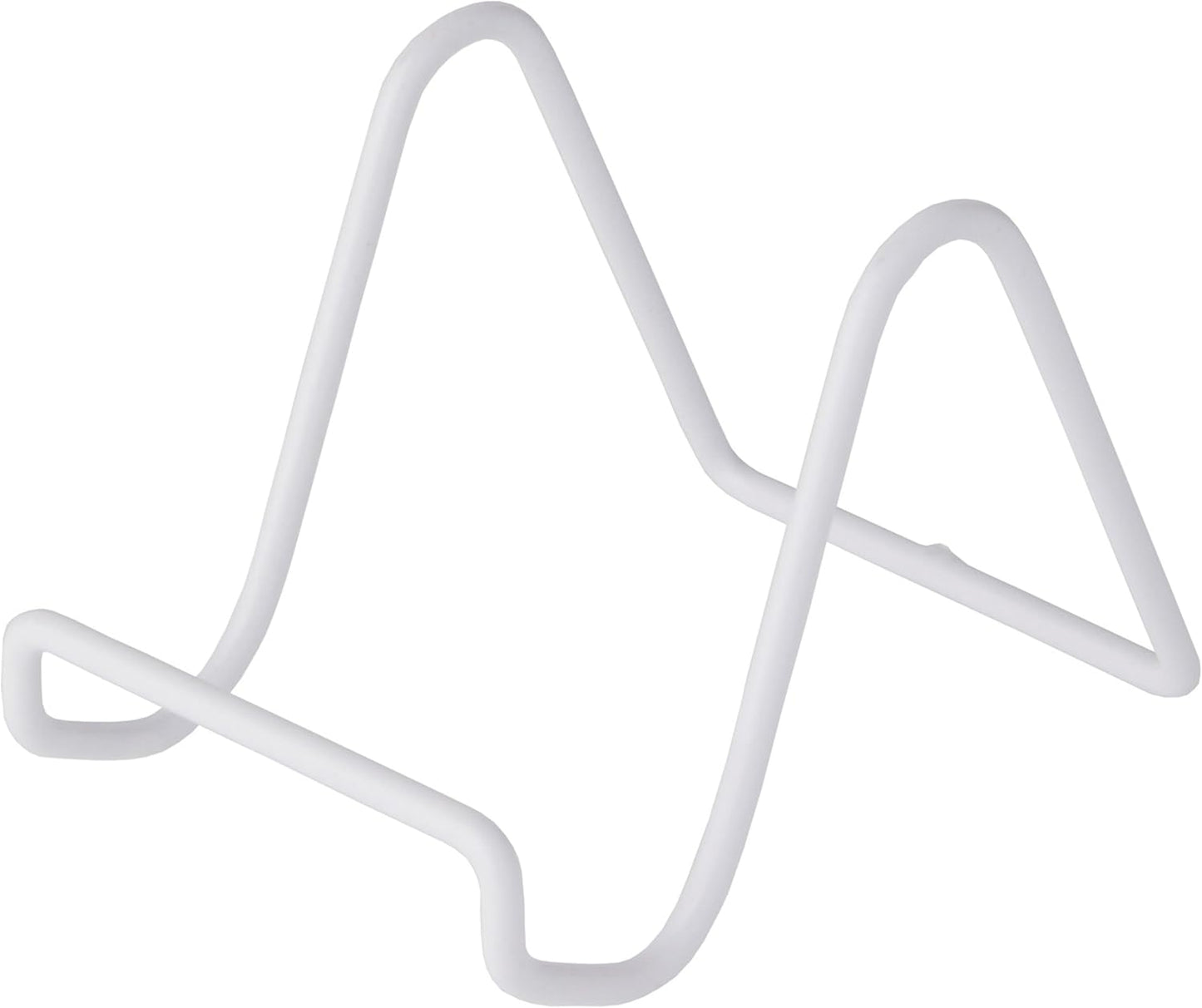 Bard's Vinyl Covered White Wire Easel Stand, 3" H x 3" W x 4" D