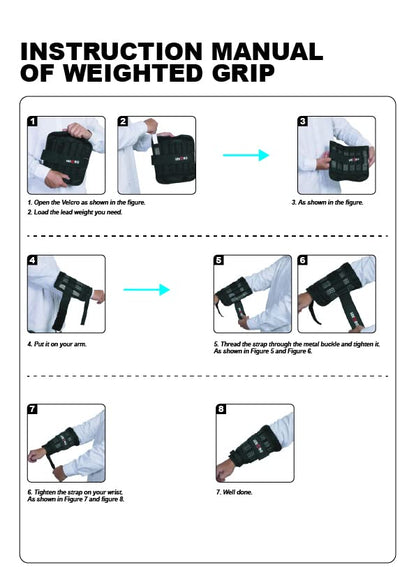 Wrist Arm Weights, Adjustable Wrist Weights, Removable Wrist Ankle Weights for Men Women, for Fitness, Walking, Jogging, Workout, Running, 1Pair 2 Pack (Max 6.6 LBS)