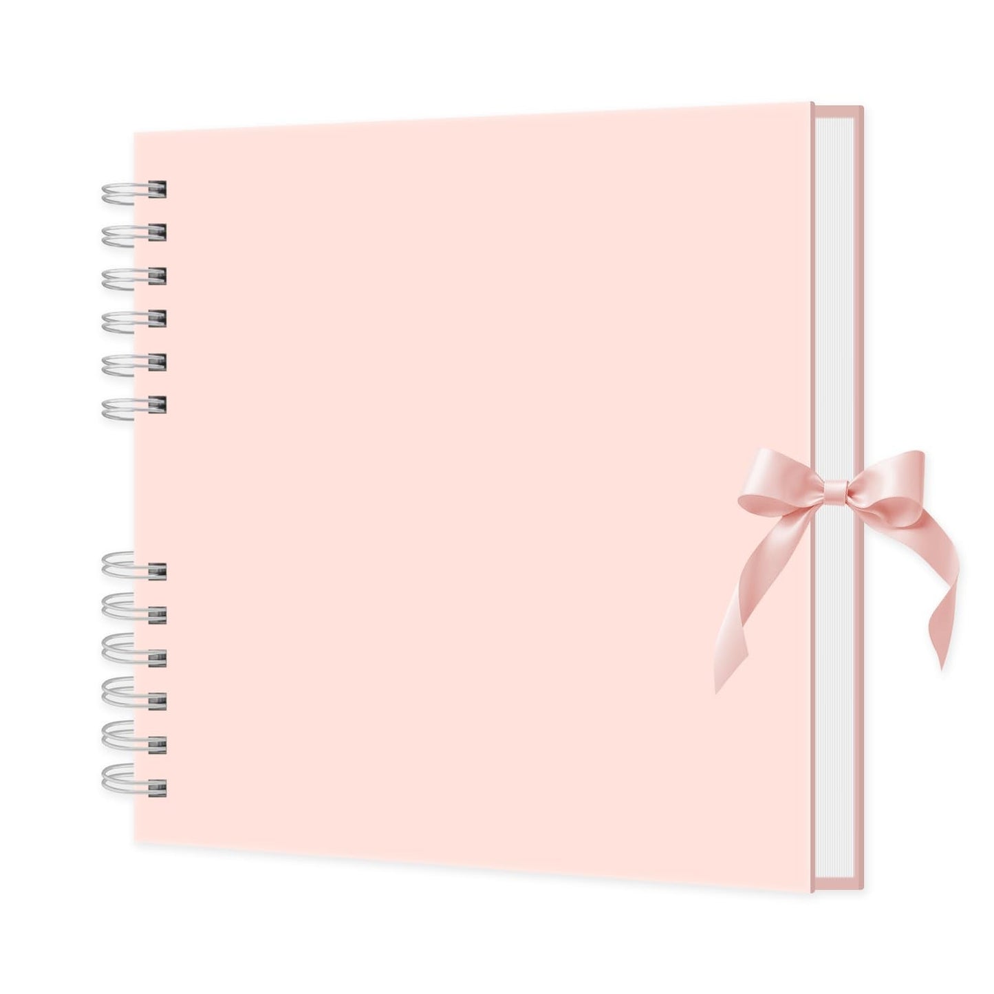 MARCADORUS Pink Scrapbook Album, 8" x 8" Scrap Book 30 Sheets (60 pages), Memory Book & Photo Album for Wedding Guest, Baby Shower, Valentines, Engagement | Scrapbooking Supplies.
