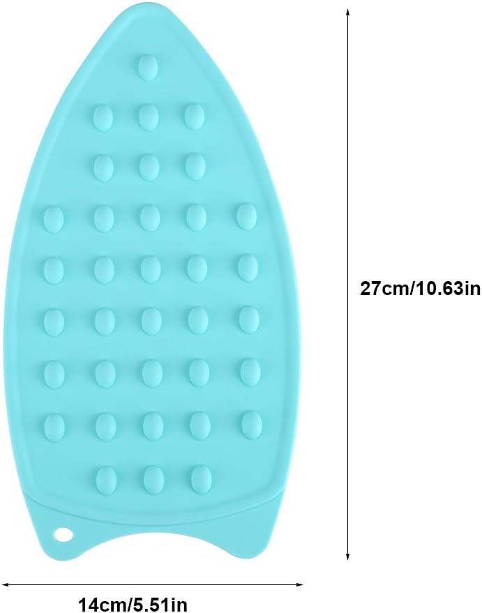 Yosoo Silicone Iron Hot Rest Pad Mat - Ironing Surface Stand Mat (Green)