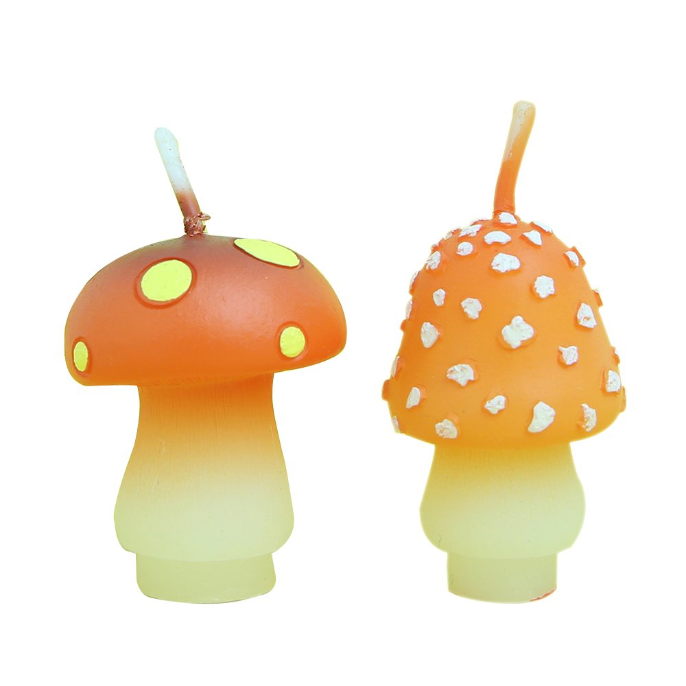 Birthday Mushroom Candles for Party Supplies and Wedding Favor