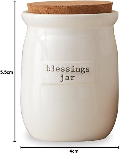 Mud Pie Inspirational Count Your Blessings Jar Set