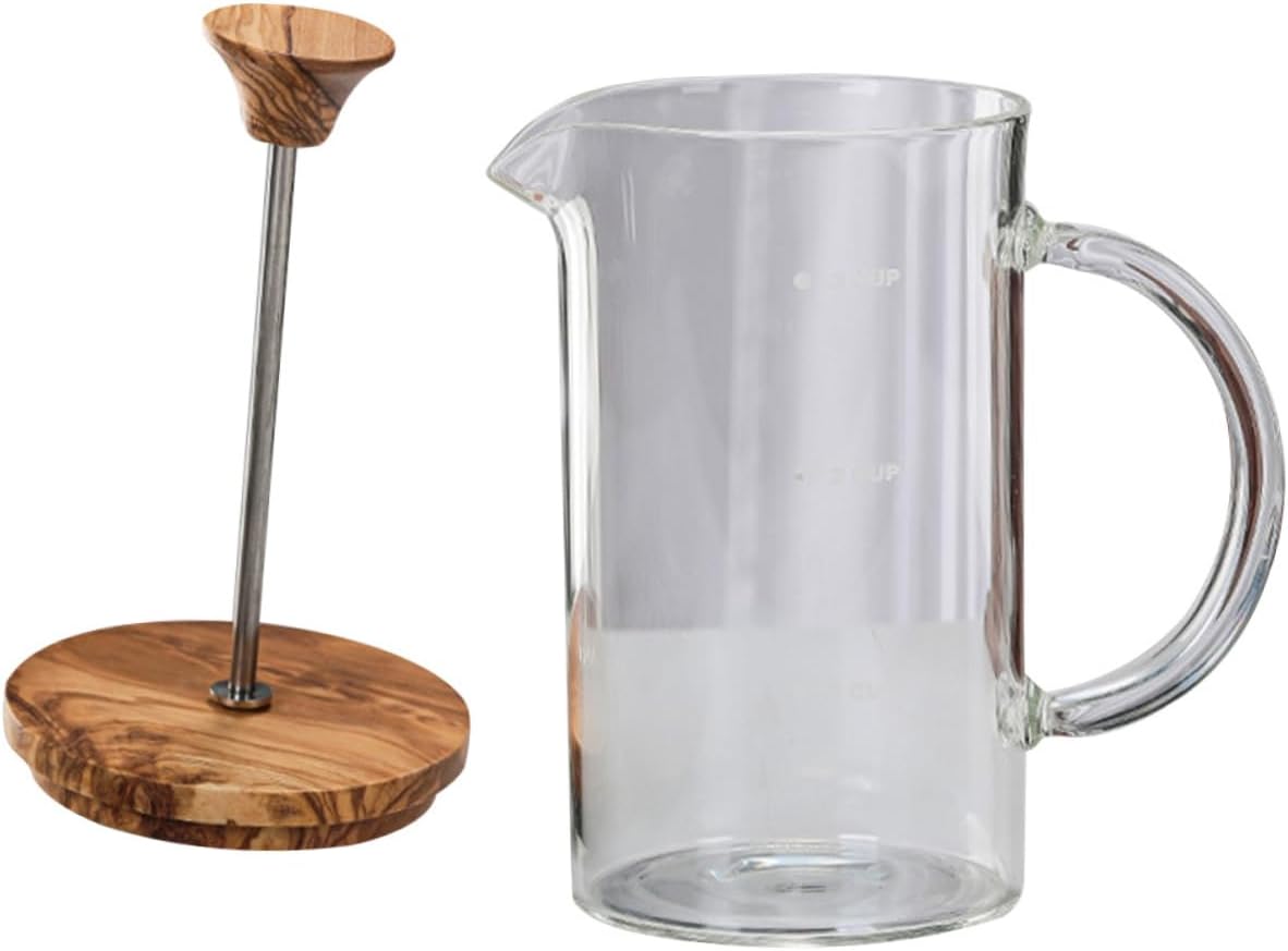 Ciieeo Espresso Coffee Cup, Glass Press Kettle, Cold Brew Coffee Pot, Borosilicate Coffee Pot for Travel