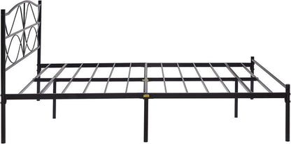 VECELO Full Size Bed Frame, Metal Bed Platform with Headboard, Sturdy Steel Slats Support, No Box Spring Needed/Noise-Free,Easy Assembly, Black