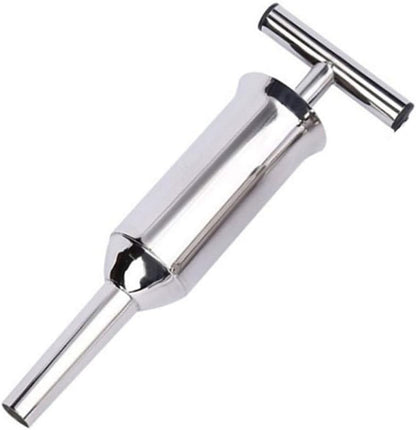 Stainless Steel Sausage Stuffer Tubes Filler Meat Filling Funnel Stuffer Tools, 28cm