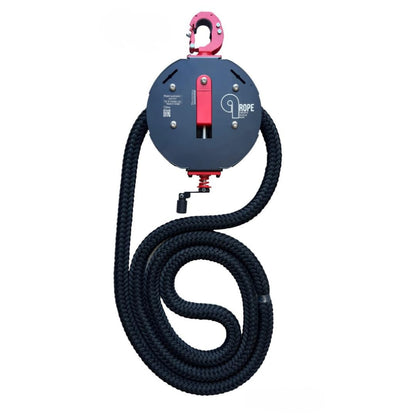 Qrope Endless Rope Trainer Machine - Portable Rope Pull Pulley System - Home Gym Workout Equipment for Strength Training - Infinity Rope for Upper Body and Forearms