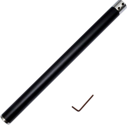 12mm Interchangeable Aluminum Alloy Grip Handle for Carbide Tipped Woodturning Lathe Tool Bar with Hexagon wrench
