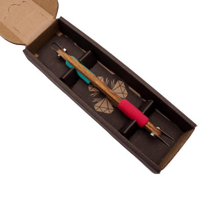 The Original DiamondCore Tools: 2-Pack Pottery Carving Tool Set ‚ P2 & P5, Clay Sculpting, Relief Carving, Ceramic Trimming, Sgraffito (Set 2)