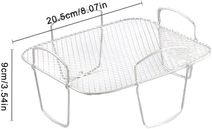 Air Fryer Rack for Air Fryer, 304 Stainless Steel Accessories, Dehydrator Rack, Toast Rack, Grill