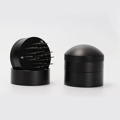 Coffee Needle Distributor, Rust Resistant Base Design Hand Needle Distributor for Home (51MM)
