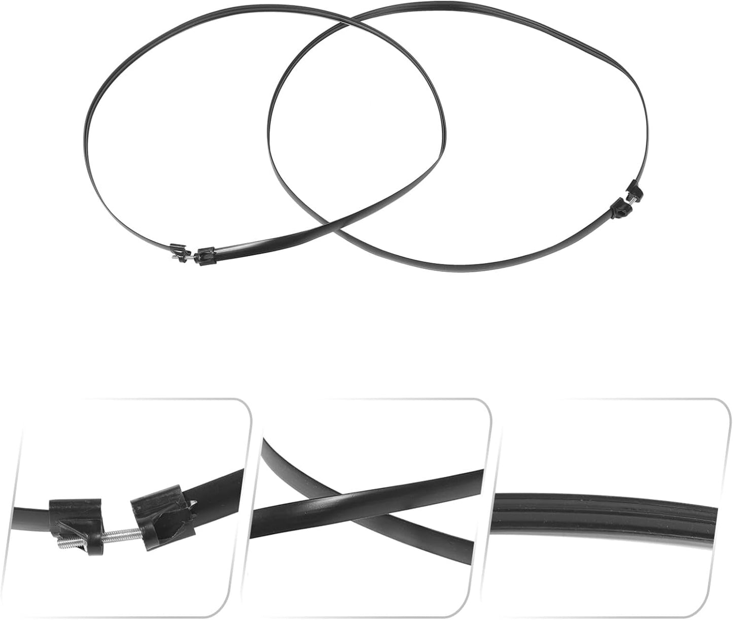 GANAZONO 2pcs Electric Fan Grille Retaining Ring, Plastic Binding Hoop for 14in/16in Table Fans