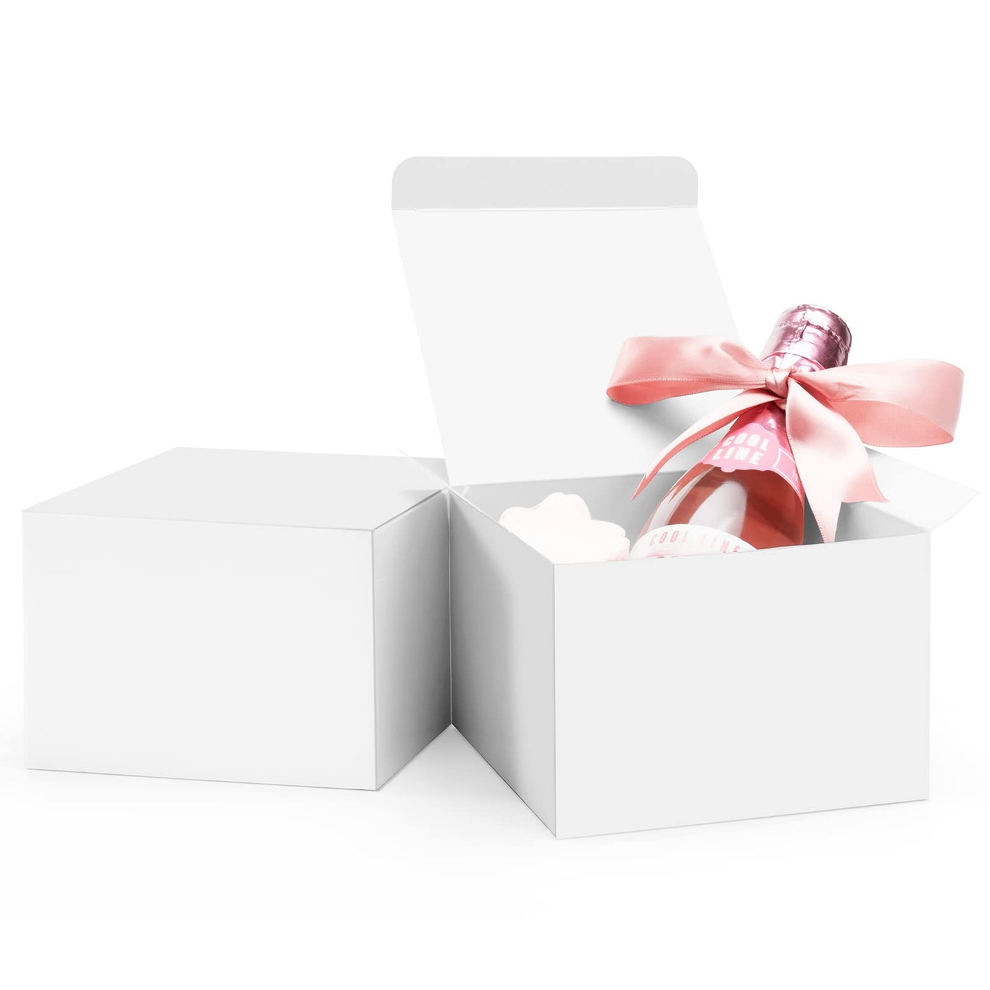 ValBox 5x5x3.5 White Gift Boxes, 20 PCS Gift Boxes with Lids for Presents, Small Bridesmaid Box for Gifts, Wedding, Crafting, Recyclable, Easy Assemble Cardboard Boxes