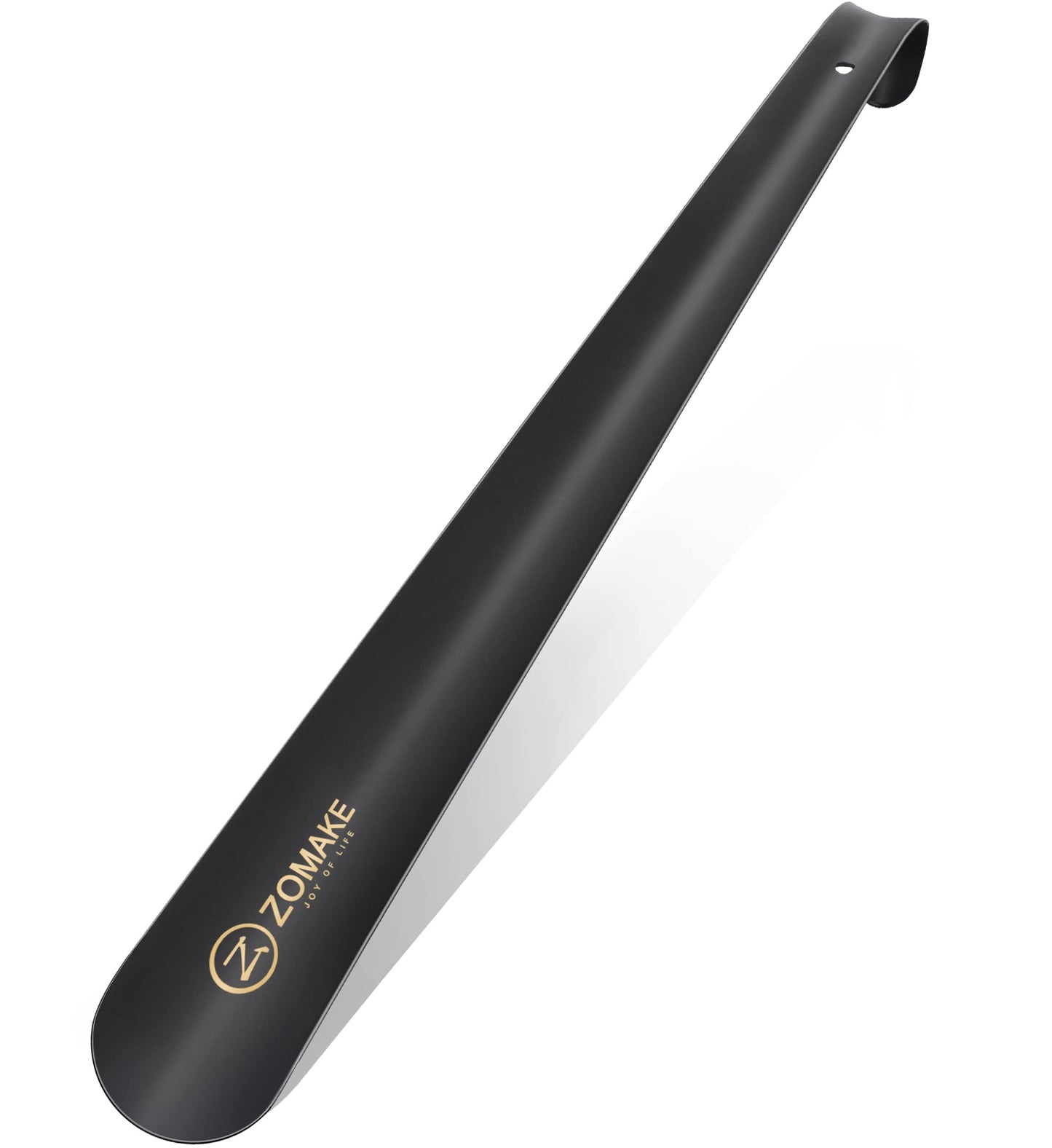 ZOMAKE Shoe Horn Long Handle for Seniors, 16.5 Inch Extra Long Metal Shoehorn for Boots, Men, Women, Kids